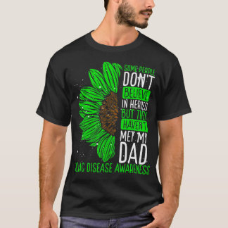 Celiac Disease Awareness Ribbon Dad Warrior T-Shirt