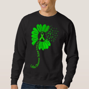 Celiac Disease Awareness Ribbon Sunflower Sweatshirt