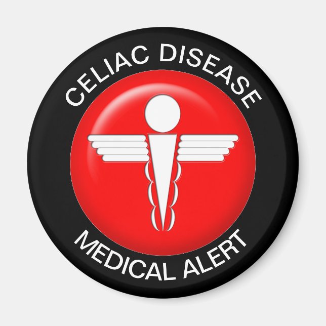Celiac Disease Medical Alert Magnet (Front)