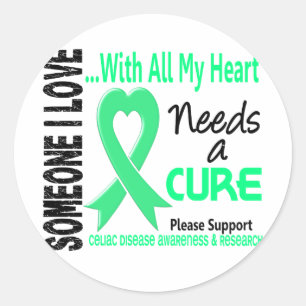 Celiac Disease Needs A Cure 3 Classic Round Sticker