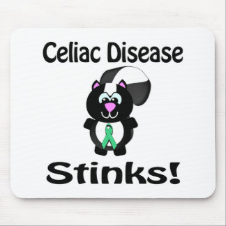 Celiac Disease Stinks Skunk Awareness Design Mouse Pad