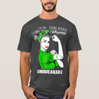 Celiac Disease Warrior Unbreakable  Awareness T-Shirt