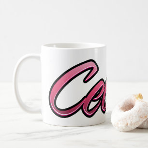 Celina faded pink cup tea cup coffee cup
