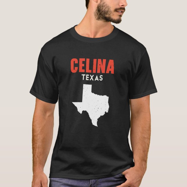 Celina Texas USA State America Travel Texas T-Shirt (Front)