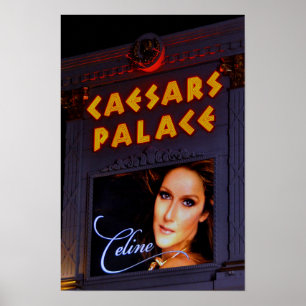 Celine Dion Caesars Palace Las Vegas America Poster