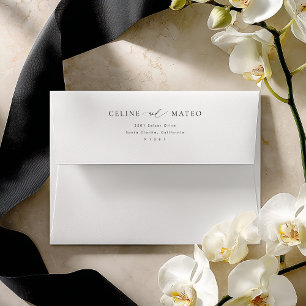 CELINE Minimalist Wedding Invitation Envelope 