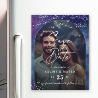 Celine • Starry Night Photo Save the Date Magnet