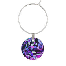 Cell art wine charm