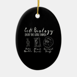 cell biology funny science - nerdy geeks ceramic ornament