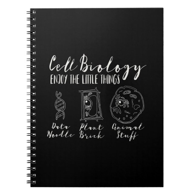cell biology funny science  - nerdy   geeks notebook (Front)