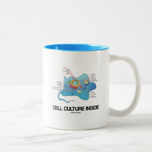 Cell Culture Inside (Eukaryotic Cell) Two-Tone Coffee Mug