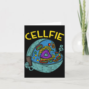 Cell Fie Funny Science Biology Teacher Card