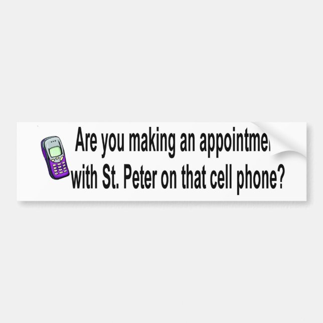 cell phone bumper sticker (Front)