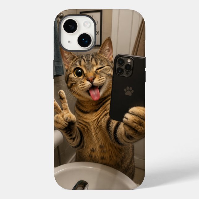 Cell Phone Case Funny Cat v3.45 (Back)