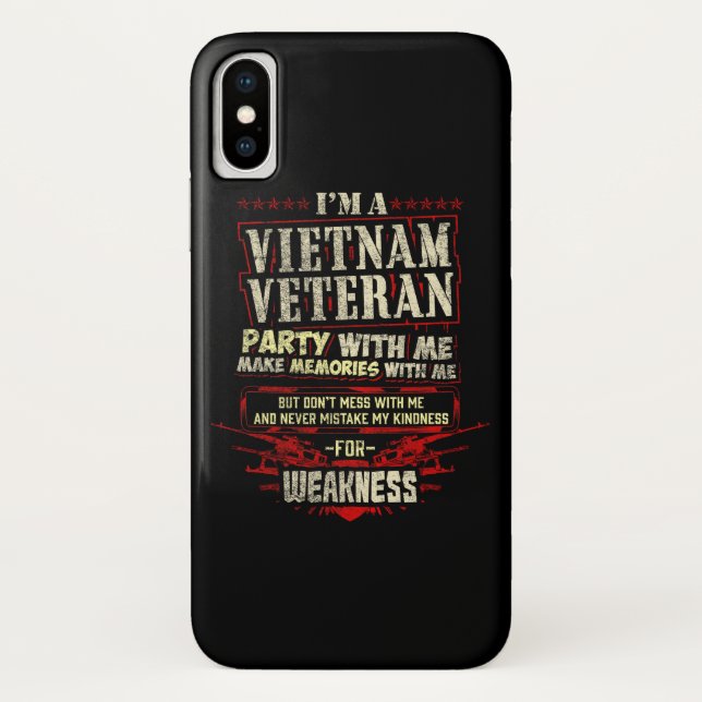 Cell Phone Case I Am A Vietnam Veteran (Back)