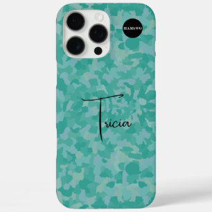 Cell Phone Case Mint Green Camouflage HAMbyWG