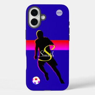 Cell Phone Case Soccer Player Graphic w Name