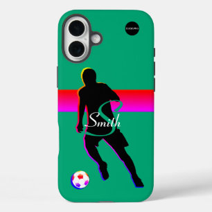 Cell Phone Case Soccer Player Graphic w Name
