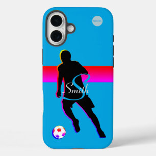 Cell Phone Case Soccer Player Graphic w Name