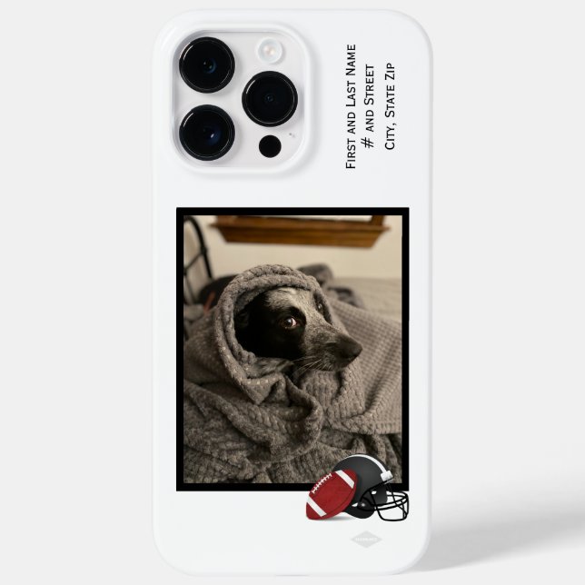 Cell Phone Case with Photo and ID HAMbWG (Back)