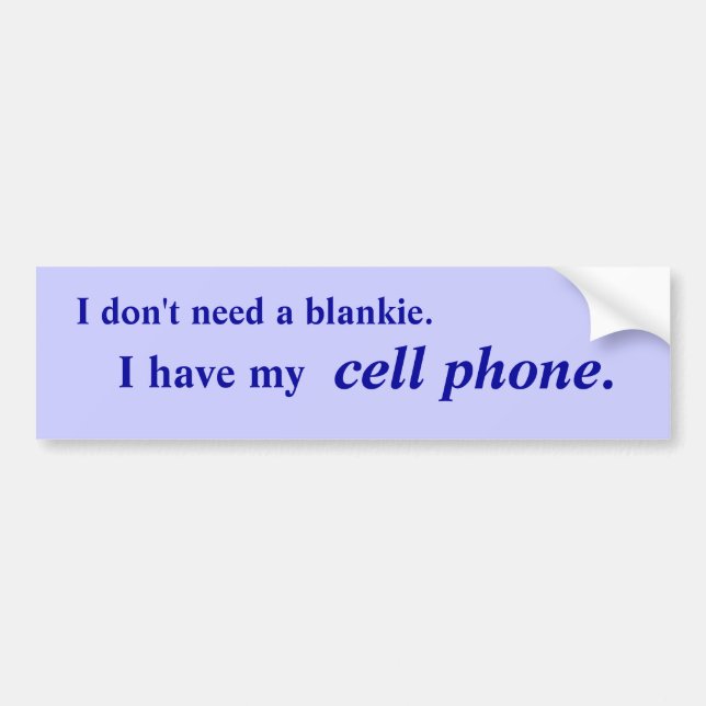 Cell Phone Dependent bumper sticker (Front)