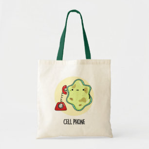 Cell Phone Funny Biology Science Pun  Tote Bag