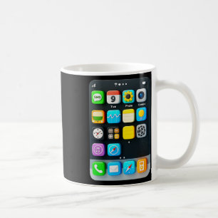 Cell Phone Screen Smartphone Mobile App Halloween Coffee Mug