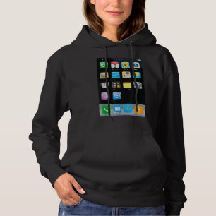 Cell Phone Smartphone Mobile App Halloween Costume Hoodie
