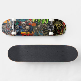 Cellar Door Cryptid Driftwood Skeleton Racoon D Skateboard