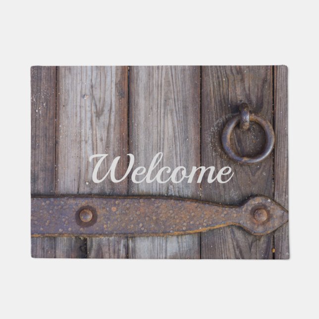 Cellar Door Handle Welcome Doormat (Front)
