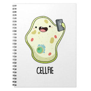 Cellfie Funny Biology Pun Notebook