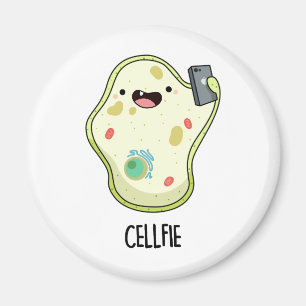Cellfie Funny Biology Selfie Pun  Magnet