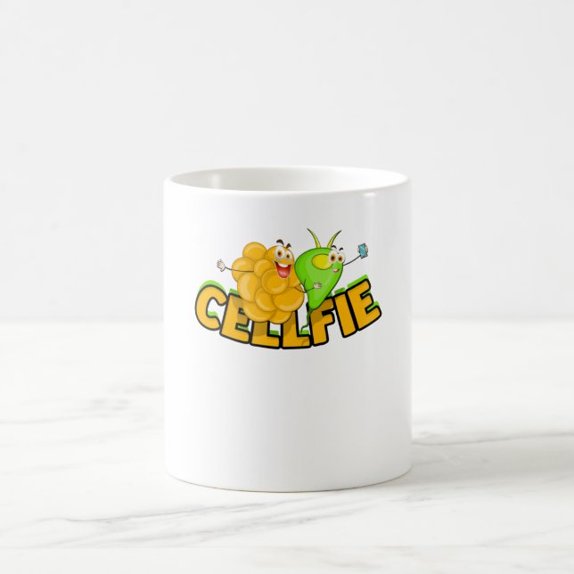 CELLFIE - Science microbiology molecular cell Coffee Mug (Center)