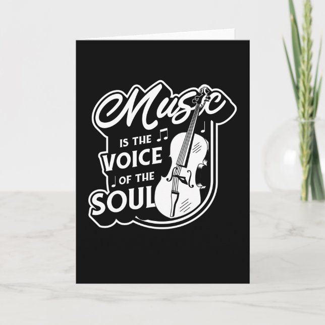 Cellin for Cello Musician String Instrument Gift Card (Front)