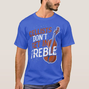 Cellist Cello Treble Clef T-Shirt