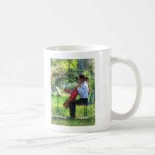 Cellist in the Garden Coffee Mug