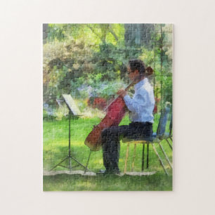 Cellist in the Garden Jigsaw Puzzle