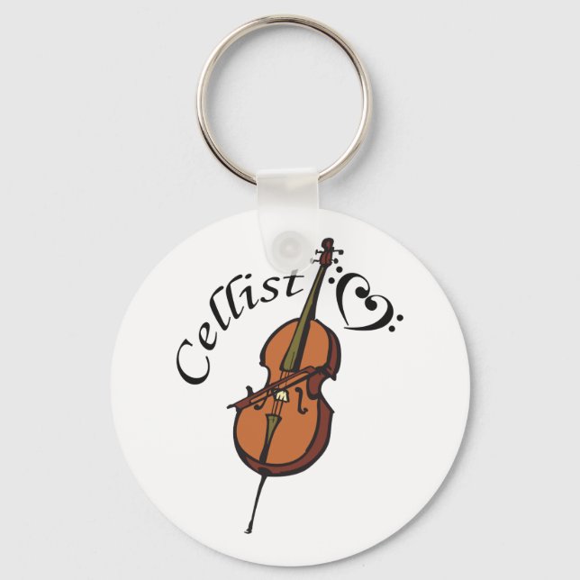 Cellist Key Ring (Front)