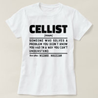 Cellist Noun Music Instrument Lover Cello Player
