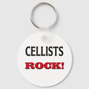 Cellists Rock Key Ring