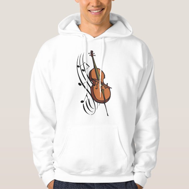 Cello and Music Hoodie (Front)
