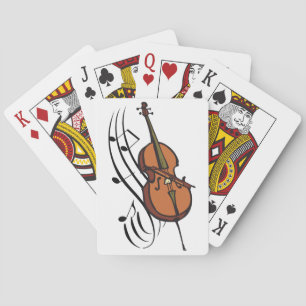 Cello and Music Playing Cards