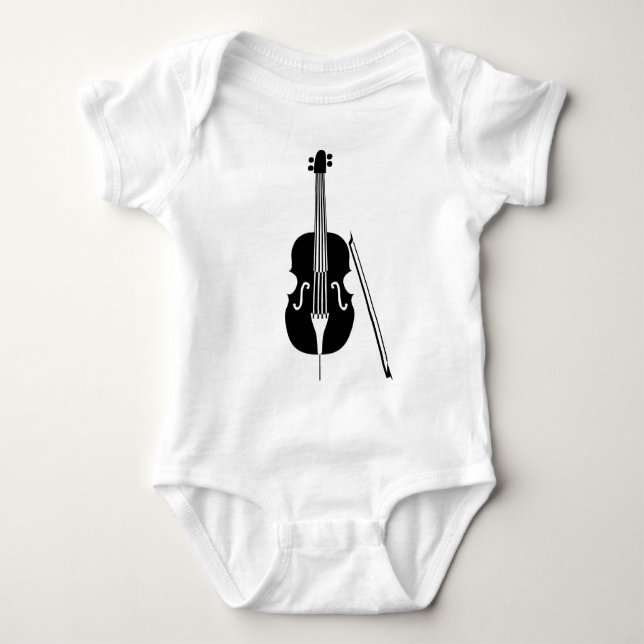 Cello - Black Baby Bodysuit (Front)