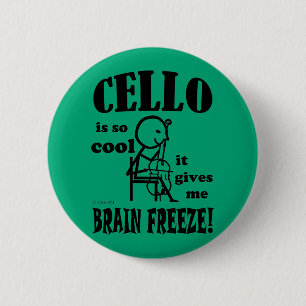 Cello, Brain Freeze 6 Cm Round Badge