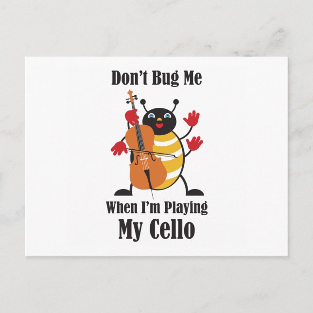 Cello Bug Postcard (Front)