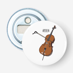 Cello cartoon illustration  bottle opener