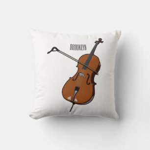 Cello cartoon illustration cushion