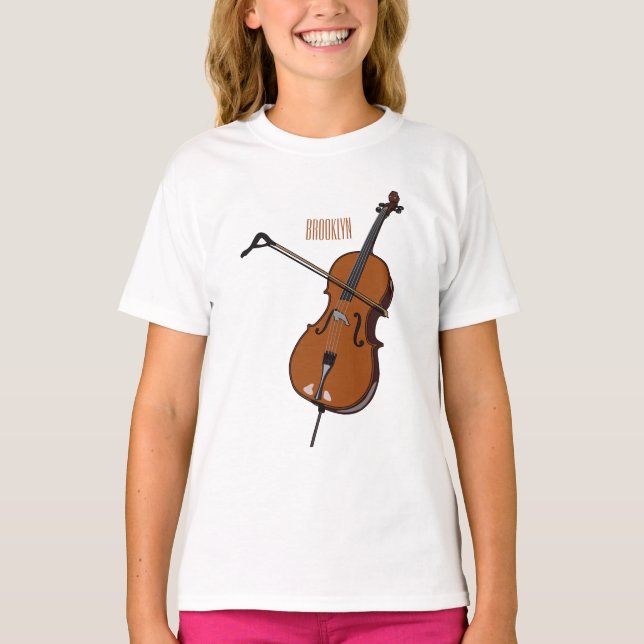 Cello cartoon illustration  T-Shirt (Front)