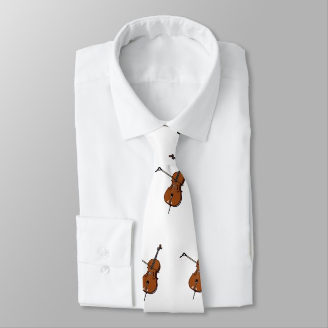Cello cartoon illustration  tie (Tied)