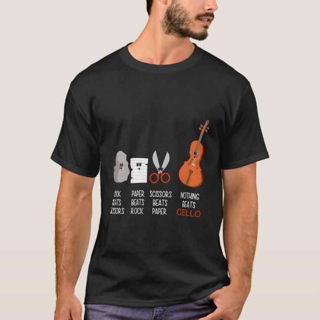 Cello Cello Tuner Cello Strings Cello T-Shirt (Front)